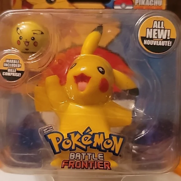 POKÉMON PIKACHU BATTLE FRONTIER COLLECTIBLE FIGURE NIB - Picture 3 of 3